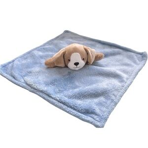 Carters Puppy Dog Lovey Plush Blue Baby Security Blanket No Tag